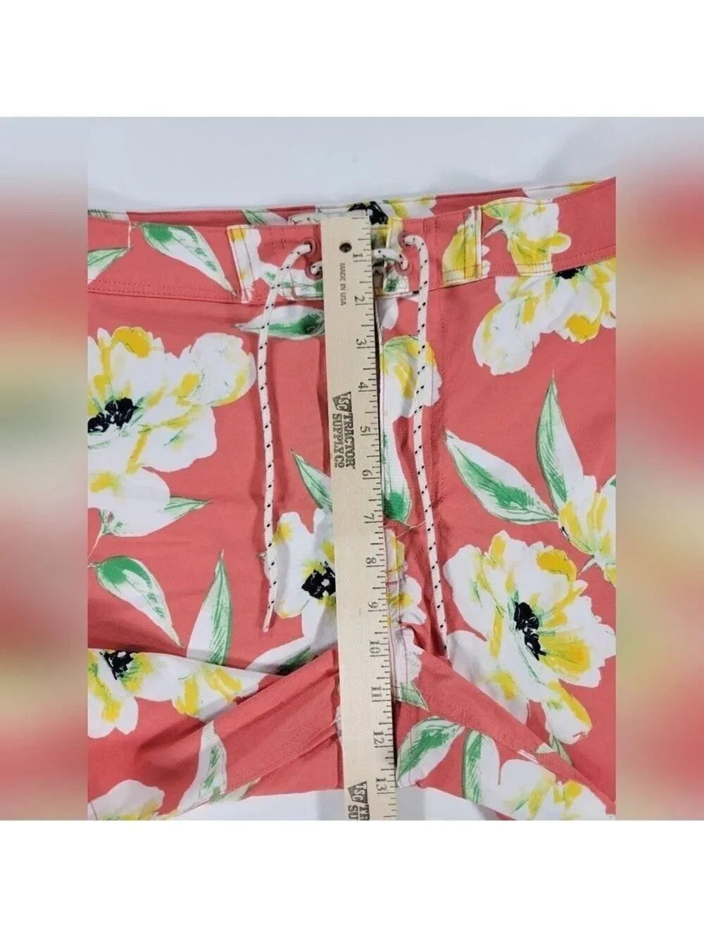 NWT J Crew 7'' Stretch Breaker Board Short Floral Print ECONYL Nylon Swim Men 33